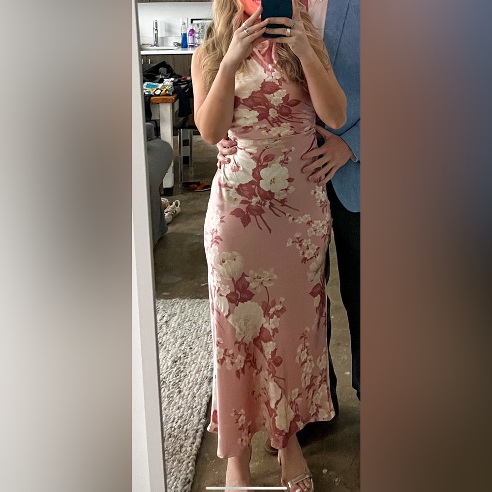Reformation Casette Silk Midi Dress - Picture 2 of 8